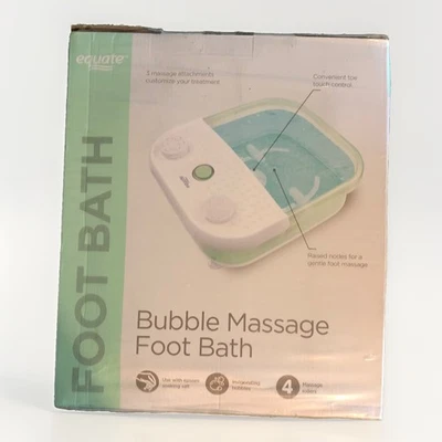 Nuevo Equate (FB-62) Puntera Control Táctil Burbuja Masaje Pie Remojo y Baño Foto 1 de 3