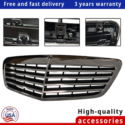 Chrome Front Grille For Mercedes Benz 2010-2013 S-Class W221 S550 S600 S63 S65 Foto 1 de 4
