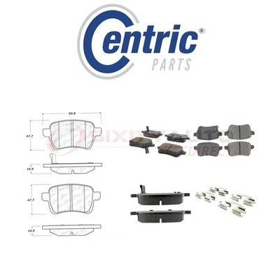 Centric Posi Quiet Ceramic Brake Pads w Shims for 2014-2018 Fiat 500L 1.4L eb Foto 1 de 4