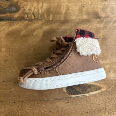 Zapatos Billy para niños pequeños. Marrón, rojo y blanco difuso Foto 1 de 3