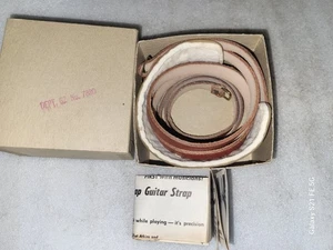 Correa de guitarra de cuero Bobby Lee Cadet NOS en caja - Imagen 1 de 8