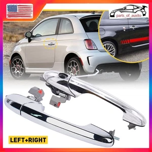 2X Front Exterior LH RH Door Panel Handle For Fiat 2019 500 1957 Retro Edition - Picture 1 of 34