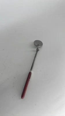 Herramienta mecánica espejo de inspección cabezal giratorio redondo extensible Foto 1 de 3