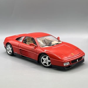 Burago 1/18 Scale Ferrari 348 TB Red 3039 Diecast Model Boxed with Plinth - Picture 1 of 11