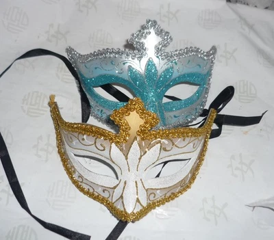 Venetian Masquerade Ball Mask x 2 - Image 1 of 2