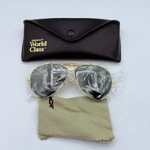 Vintage TASCO World Class Aviator Shooting Sunglasses NOS Unworn - Picture 1 of 5