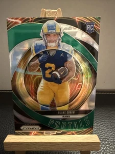 2024 Panini Prizm  Portals Green Prizm #8 Blake Corum (RC) Los Angeles Rams  - Picture 1 of 2