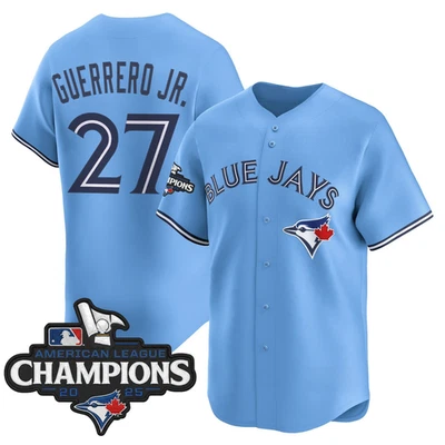 Camiseta cosida al vapor azul para hombre 2025 American League Champions talla S-6XL Foto 1 de 4