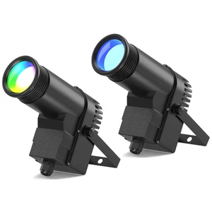 2Pcs 30W RGBW LED Beam Pinspot Light Spot Lights DJ Disco Mirror Ball Stage Ligh - Picture 1 of 16