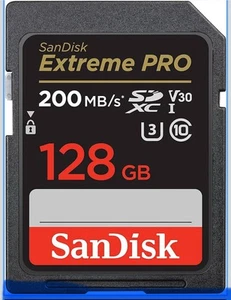 SanDisk Extreme PRO 128 GB UHS-I U3 SDXC 200 MB/s scheda di memoria 4K SDSDXXD-128GGN4IN - Foto 1 di 10