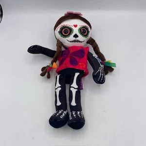 Sugar Skull Doll Normita La Catrina Day of the Dead Soft Plush 11" Tall - Picture 1 of 4