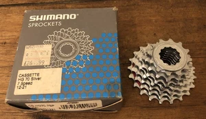 NOS Shimano 7 Speed Hyper Glide Cassette, 12-21T, New Unused - Picture 1 of 5