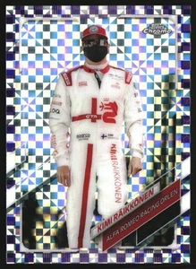 KIMI RÄIKKÖNEN 2021 TOPPS CHROME FORMULA 1 PURPLE CHECKERBOARD REFRACTOR #34 - Picture 1 of 3