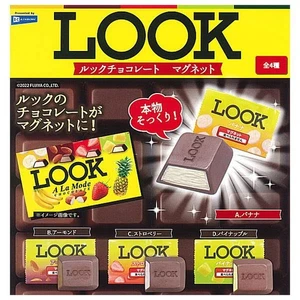 Look Chocolate Magnet All 4 Types Set Full Comp Rainbow Gacha Gacha Capsule Toy - Picture 1 of 3