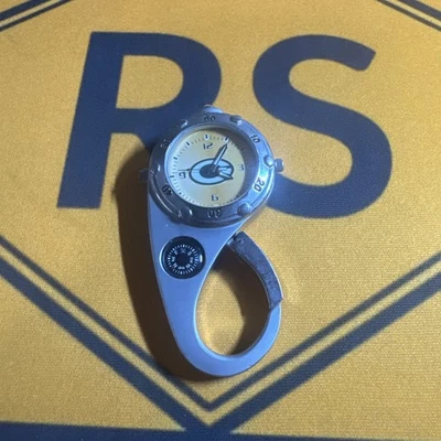 Green Bay Packers NFL Men's Sports ClipOn Keychain Watch W/Compass Needs battery - Image 1 of 4