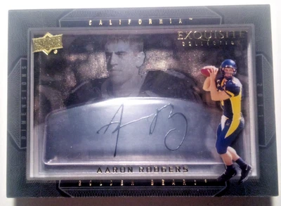 Aaron Rodgers 2011 UD Exquisite Dimensions Shadowbox Signatures Auto RARE! - Image 1 of 2