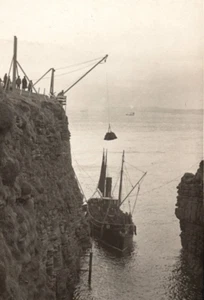 WWI British Navy Cargo Ship Freighter Transport Real Photo Postcard - Picture 1 of 3