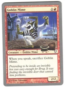 Magic_the_gathering Unhinged Goblin Mime #78 2004,MTG,LP Common - Picture 1 of 2