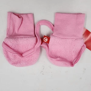 Zutano Baby Cozie Fleece Lined Mittens Baby Girls' One Size Hot Pink - Picture 1 of 9