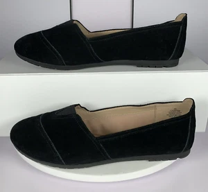 Easy Spirit E360 Womens Aubriana Black Suede Slip-On Comfort Loafer Shoe, 9W NEW - Picture 1 of 18