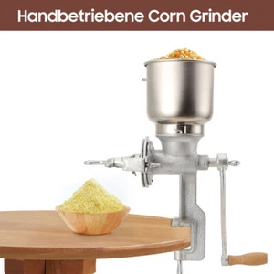 Maismühle Gusseisen Getreidemühle Handmühle mit großem Trichter für Mais - Bild 1 von 18