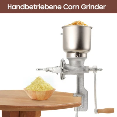 Maismühle Gusseisen Getreidemühle Handmühle mit großem Trichter für Mais - Bild 1 von 4