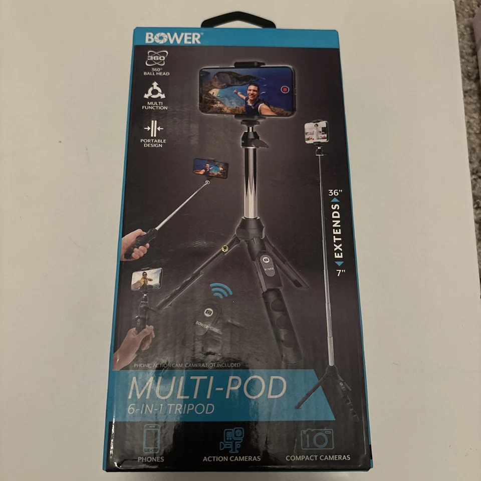 Bower - 6-in-1 Professional 36" Tripod - Black - Image 1 of 1
