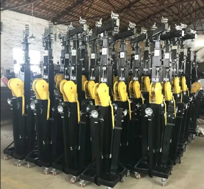 Torre de iluminación de escenario luz manivela soporte manivela altavoz braguero elevación braguero soporte Foto 1 de 4