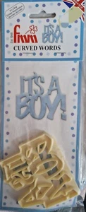 fmm cutter it's a boy curved words - Picture 1 of 1