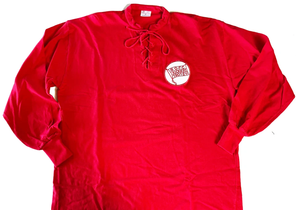 O.F.C. Kickers Offenbach 60er Jahre Retro Fußball-Trikot Herren, Gr. XL, rot - Bild 1 von 1
