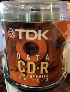 TDK 50 Pack 21 MIN Data CD-R 185 MB 24x Compatible Cakebox Writable