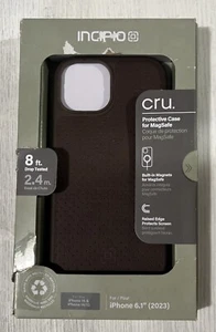 Incipio cru. Protective Case with MagSafe For iPhone 15/14/13 Faux Brown Leather - Picture 1 of 1