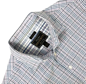 Camisa de Vestir JOS A BANK RESERVE Ajuste A Medida Algodón/Cachemira LS Hombres L Azul Blanco - Imagen 1 de 17