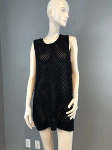 Suéter tejido Vince azul marino LG original $225 nuevo con etiquetas - Imagen 1 de 12