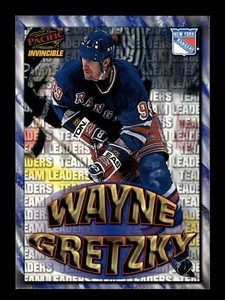 Wayne Gretzky 1997-98 Pacific Invincible Hockey #218 Regime NY Rangers NHL HOF