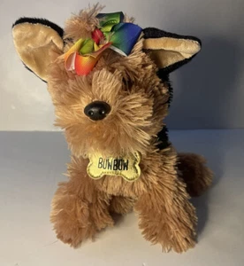 JoJo Siwa BowBow Plüsch 10 Zoll Welpe Yorkie 2017 Nickelodeon schwarz braun Hund Plüsch - Bild 1 von 5