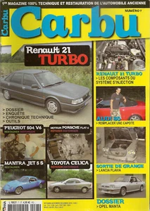 CARBU 7 DOSSIER RENAULT 21 2L TURBO MATRA JET 5S MOTEUR 504 V6 LANCIA FLAVIA - Imagen 1 de 3