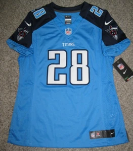 Chris Johnson Tennessee Titans Women's Medium Lite Blue Nike Limited Jersey - Picture 1 of 6