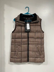 Bernardo Fashion Multicolor Stictch Puffer Vest Small New with Tags - Picture 1 of 2