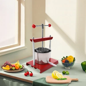 Pressa manuale inox 0,8 Gal tintura formaggio erbe frutta vino manico sfera elettrico - Foto 1 di 14