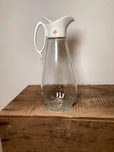 Brocca bottiglia sciroppo vintage 24 oz cabina di tronchi dispenser vetro #16 - Foto 1 di 8
