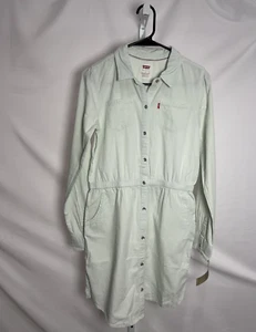 Levi's Girls' Long Sleeve Denim Western Dress (Bleach Out) - XL - Picture 1 of 3