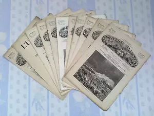 Lote De 10 Antiguos Revistas De 1882 Universo Ilustrado Old French Revista - Imagen 1 de 2