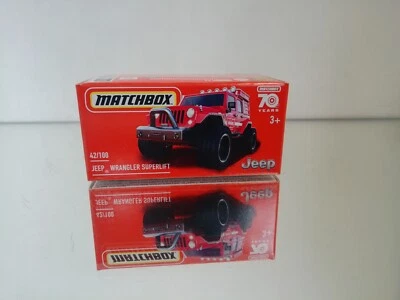Matchbox 42/100 Jeep Wrangler Superlift 70 anni con scatola - Immagine 1 di 4