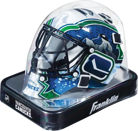 Vancouver Canucks Unsigned Franklin Sports Replica Mini Goalie Mask - Fanatics Cover