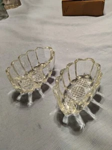 Juego de 2 soportes de cuchara y tenedor vintage para utensilios de cristal Princess House #438  - Imagen 1 de 6