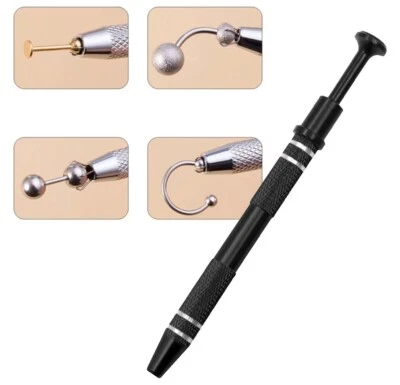 Piercing Kugel Zange Schwarz Kugelhalter Greifer für Schmuck Tool Pinzette - Bild 1 von 4