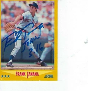 FRANK TANANA FIRMADA 1988 PARTITURA #490 - TIGRES DETROIT - Imagen 1 de 1