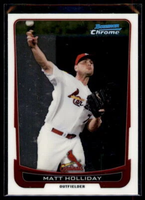 2012 Bowman Chrome  Matt Holliday #109 St. Louis Cardinals - Image 1 of 2