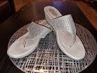 Good for the sole, Leather  Wedge Sandals, colour white, size UK7